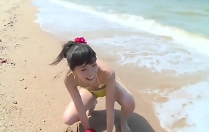 Cute Japanese legal age teenager shows her goods