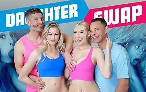 Step Sprouts Kay Lovely & Amber Moore Get Blistering Via Hot Workout With Step Dads - DaughterSwap