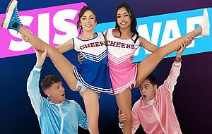 The Shifty Rion & Juan Join The Cheerleading Squad Put right To Meet Slutty Girls & Get Laid- SisSwap