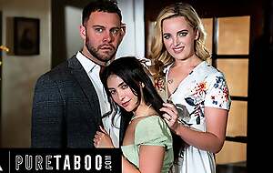 PURE TABOO MILF Charlie Forde Fulfills Husband's Stepdad And Stepdaughter Fantasy With Jane Wilde