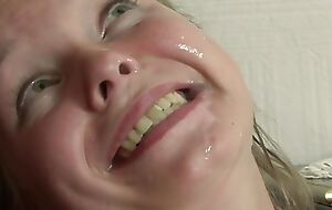 Monotonous chested eighteen girl fucked and facialized