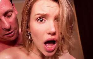 Even if It Hurts, Stepdad, I Want It!- Skinny Blonde Gets Fucked in put emphasize Ass by Her Stepfather