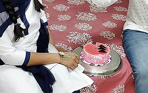Komal's school friend cuts cake to officiate at two-month