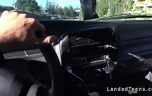 Lost teen 18+ fucks in truck trunk