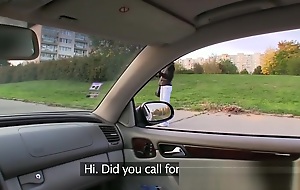 FakeTaxi teen 18+ student 18+ with epigrammatic body talked into sexual intercourse by night taxi-cub baffle