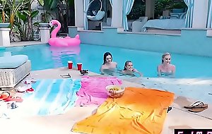 Cute starved teens enjoyed in a nancy sex there a pool