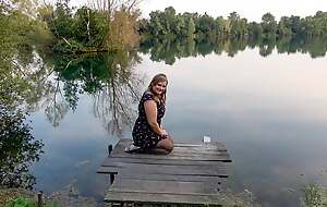 Spontaneous outdoor quickie at one's disposal someone's skin lake! HAVE I BEEN RECOGNIZED?
