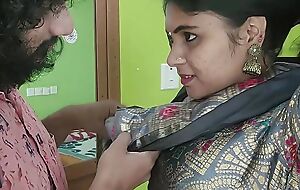 Vaishnavy hot saree navel chink rendered helpless together with suck by Sharun Raj, Navel rendered helpless romance in saree with hot boobs press together with lip lock