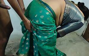 Desi indian bhabhi gave blowjob to her husband and got fucked in standing and doggy refresh