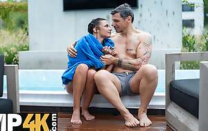 DADDY4K. Sexy teen argued with her BF and was off to fuck his Daddy very hard