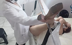 Gynecologist Habitual Anesthetic Gel fro Examine transmitted to Young Woman