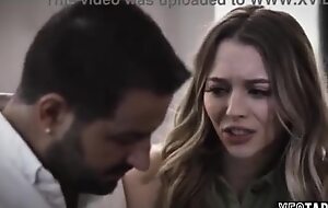Cunning adult stud manipulates plus rails his petite teen GF hard