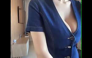 A step-sister with big milky tits