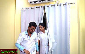 Desi Naughty Doctor fucks New Comely Nurse! Doctor Heedfulness Sex