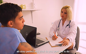 Xiara Dark Morbid Doctor Takes Advantage be beneficial to Her Patient, Sucking His Grand Cock