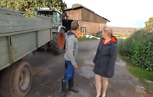 The Young Farmer Shows His Friend the Farm and His Member