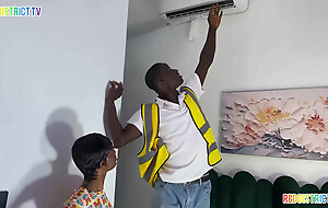 My Plumber Fixed My Licking Sink I Serve Him Tasty Lunch with My Pussy Took Me From Behind Greatest extent Dinner Was Cooking