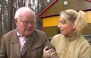 Horny old grandpa licks enjoyable hairless teen pussy passionately