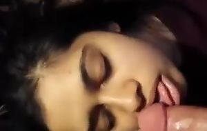 Beautiful indian college girl engulfing cock