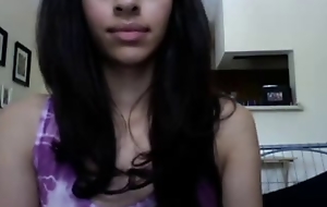Beautiful Arabian teen shows her yummy pussy on web camera