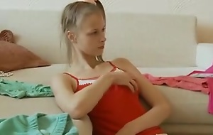Super Russian teen gives a masterful blowjob