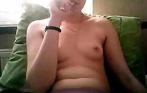Hacked laptop camera. Young breasts