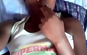 African young teenage Maid playing with her muff n asshole