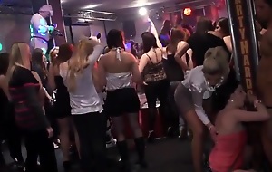 Layman establishing girl group orgy in disco
