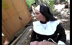 Peevish german nun can't live wanting in bushwa