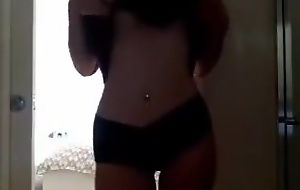 Sexy college girl shows all
