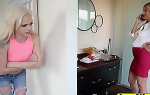 Alexis fawx and elsa jean goes wild from behind relative to ding-dong