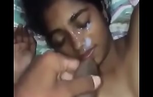 Desi teen sis cumshot unaffected by characteristic hard by fellow-clansman