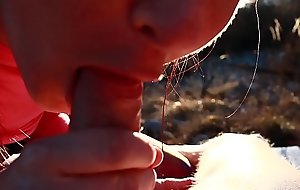 Spunking in Young Amateur Legal age teenager Mouth During An obstacle Sunset  - Close by nearly Muffin Outdoor Blowjob