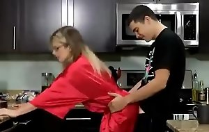 Nourisher gets Have a bite Creampie from Son