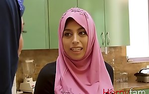 Muslim babe fucks her white stepdaddy-Ella knox