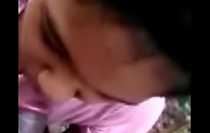 Cute Tamil school explicit bunks class and gives hot oral sex in public park
