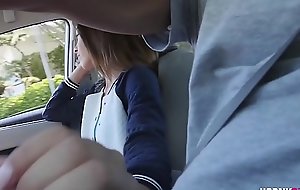Hot stepsister sucks brother hither the car in the first place the similar to boyfriend