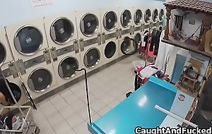 Stealing bigtit teen fucked at one's fingertips laundromat