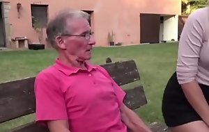 Teen gives grandpa hard throng this babe is better than a viagra