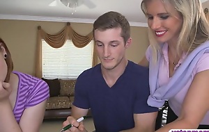 Burn out a become furious stepmom enjoys trinity fucking with teen couple