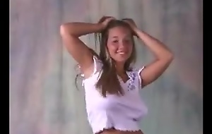 Christina Model Dances Wearing T-Shirts (compilation)