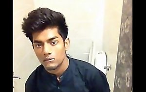 Indian Legal age teenager Milks Down Bathroom